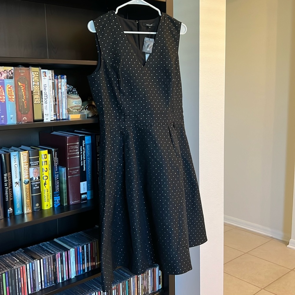 Basic Model Black Fit and Flare Cocktail Dress